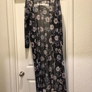 Floral Sheer Women's Cardigan